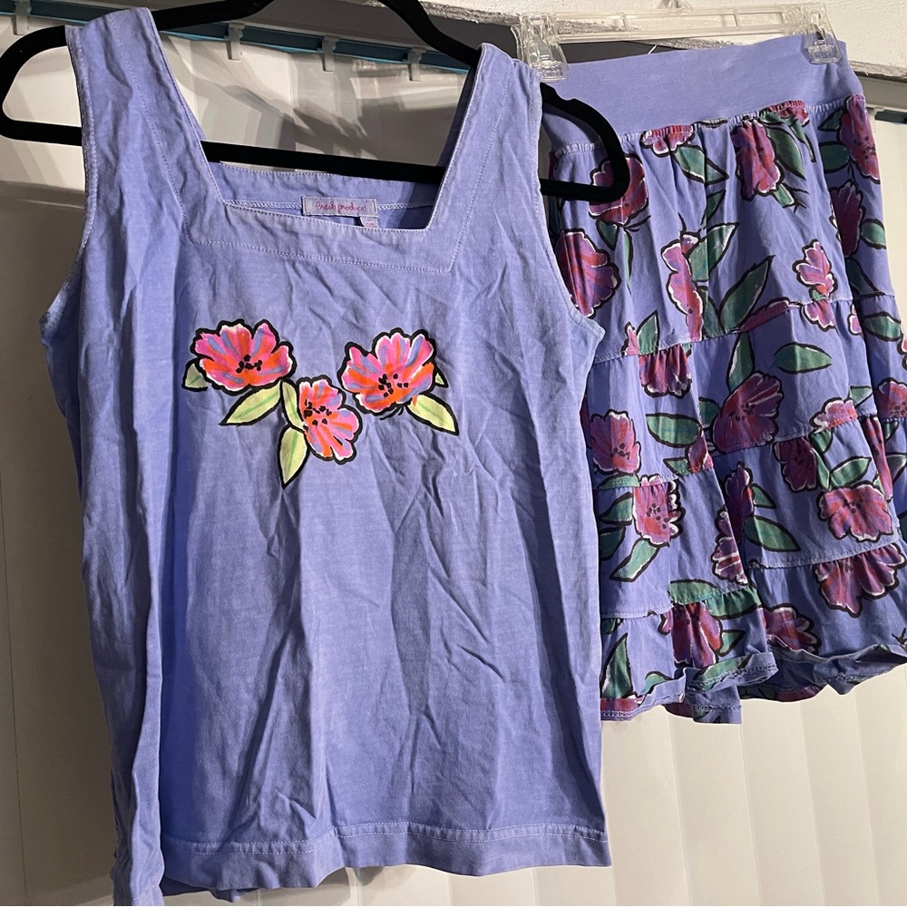 Vintage Fresh Produce Top and Skirt Set Size S/XS